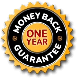 MoveWell Daily one year money back guarantee badge